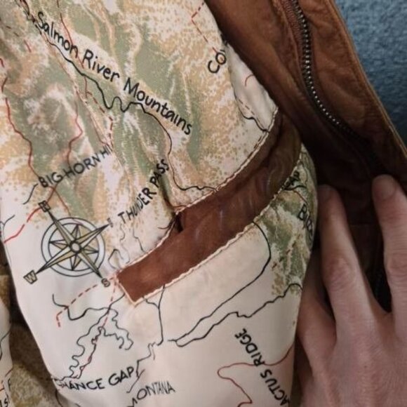 Vintage 90s Marlboro Suede Leather Bomber Jacket Mens L Rugged Distressed - Picture 9 of 16